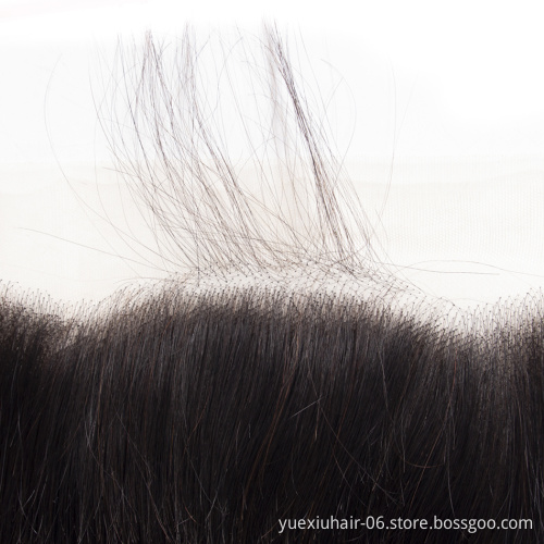 100% Cuticle Aligned  Hair Transparent Pre Plucked Bleached HD Thin Lace Frontal HD Film Lace Frontal